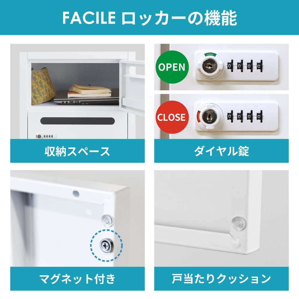 Amazon.co.jp: 【法人専用】LOOKIT パーソナルロッカー 10人用 鍵付き 