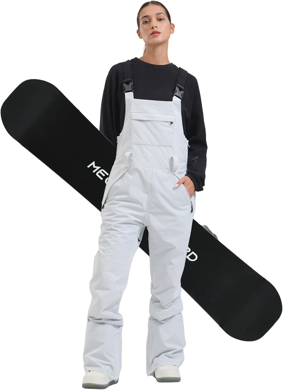 GSOU SNOW Womens Ski Bibs Snowboard Bibs Pants Snow Overalls Waterproof Windproof Winter Outdoor Sports Insulated Warm - Image 4