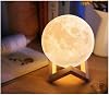 moon Night Light with 3D Stand Decorative Globe Led [Energy Class A++]