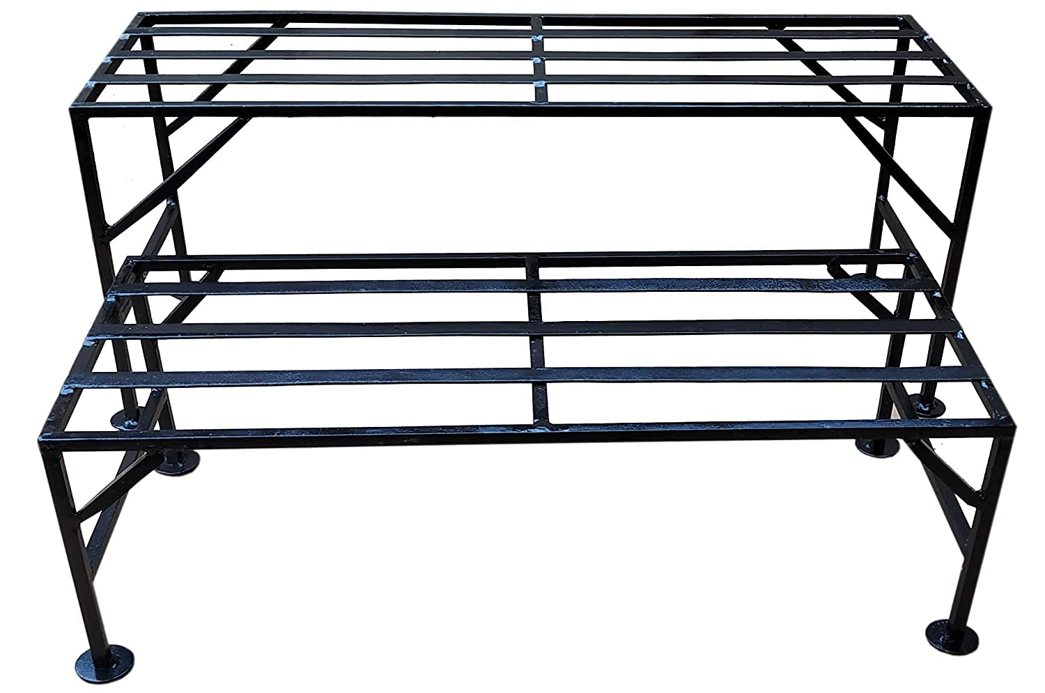 TRUPOT AMRON Two Step Flower Pot Holder/ 2 Step Medium & Small Plant Pot Stand, Garden Bench,Iron Bench for Roof and Outdoor and Balcony (28 inch with 24 inch) (B0995Z8TCX) Amazon Price History, Amazon Price Tracker