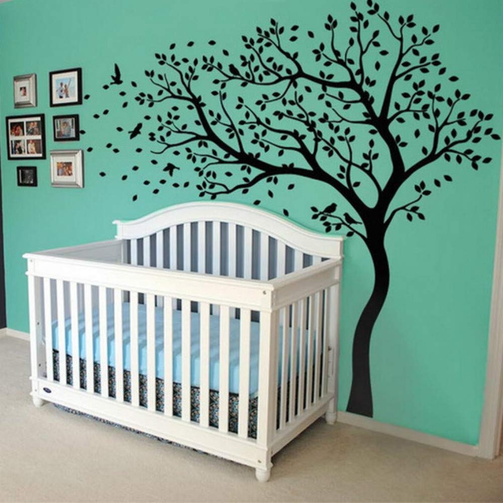 Adesivi Murali Adesivi Albero Grande Adesivi Decalcomania, Pittura Decorativa In Pvc, Soggiorno Camera Da Letto Baby Room Decoration, 213 * 210cm