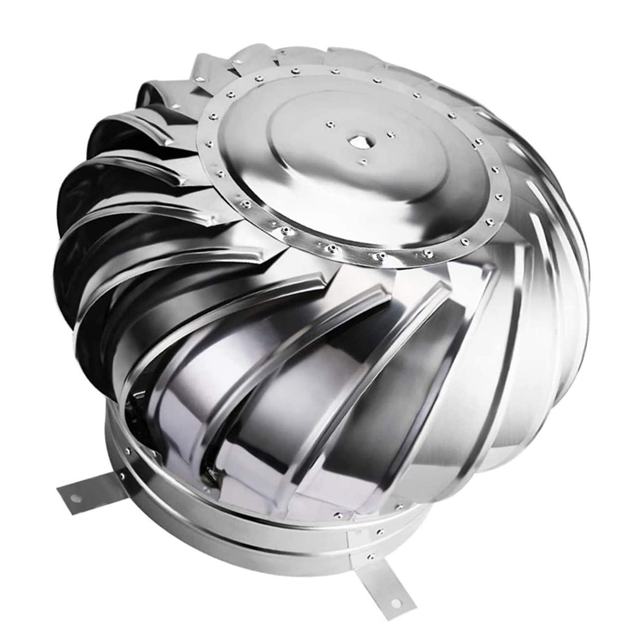 Chapeau de cheminée rotatif en acier inoxydable 304 premium de 200 mm
