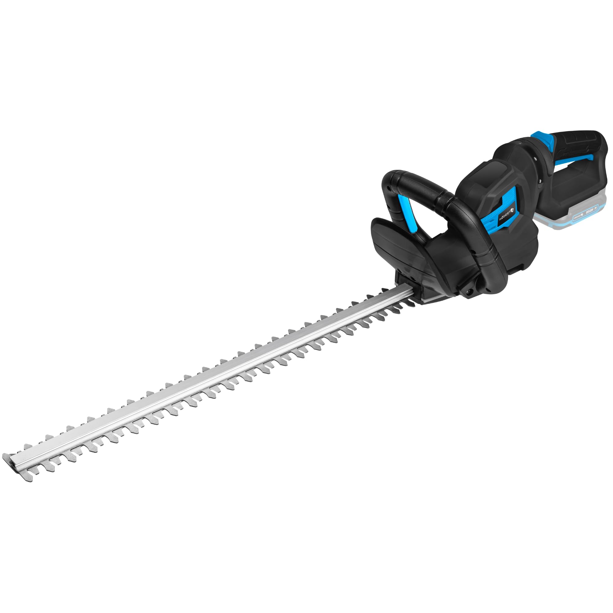 HÖGERT TECHNIK Cortasetos a Batería 18V OneAccuSystem, Cortasetos inalámbrico, 56 cm de Longitud de Corte, para Mantenimiento de setos, arbustos y Recorte en jardín, sin batería