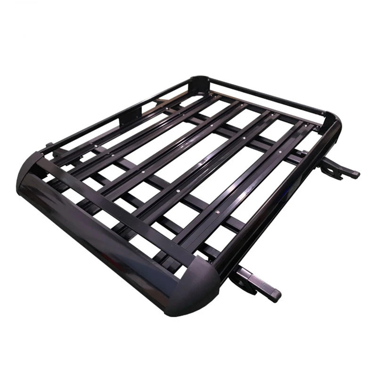 Bagażnik dachowy Dwupoziomowy bagażnik dachowy pasujący do dachu SUV-a, aluminiowy(Silver 160x100cm)