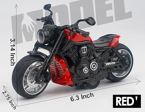 Miniatura 2 de Juguete de motocicleta para tirar hacia atrás, regalo de moto con iluminación musical, juguetes de motocicleta Wolverine para niños de 3 a 12 años