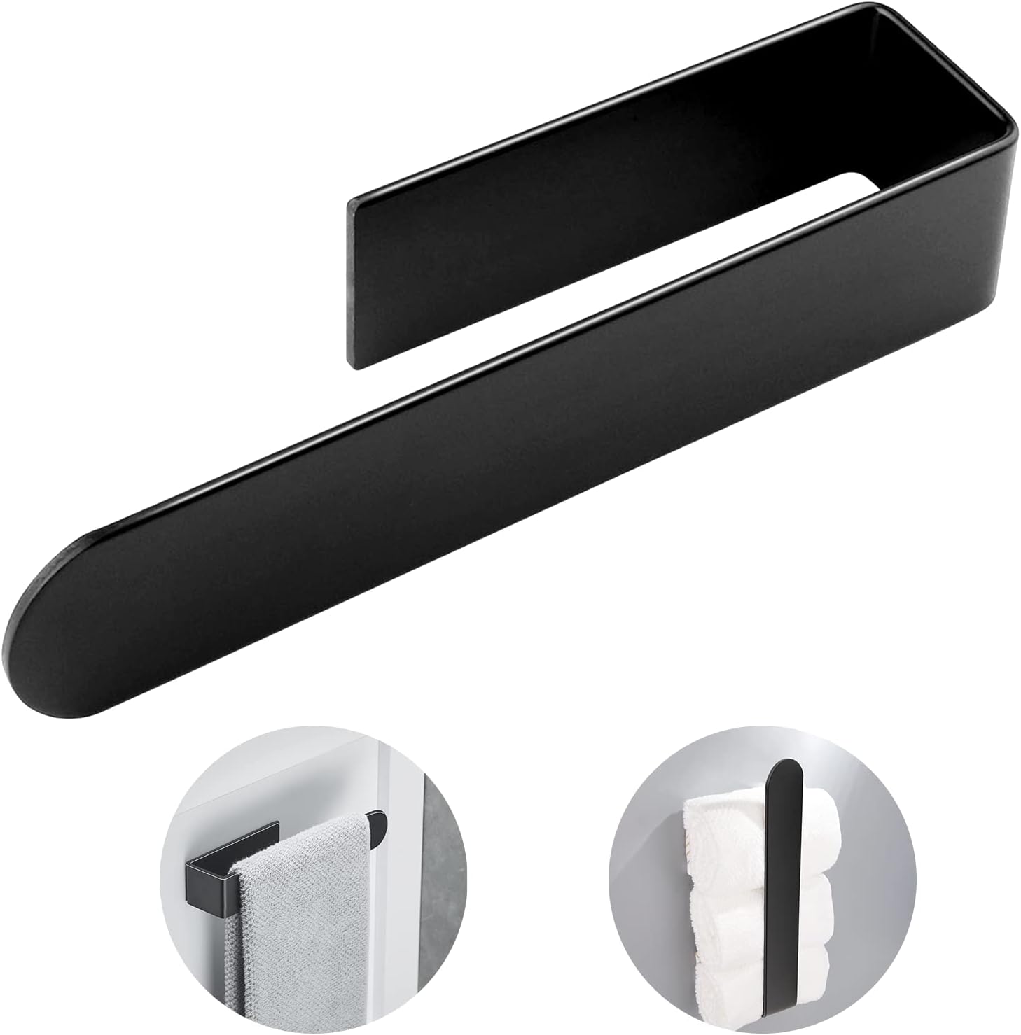 Portasciugamani A Ventosa Per Bagno - Barra Regolabile 60/30cm Con Ganci Senza Foratura