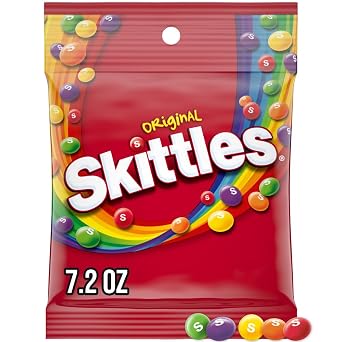 SKITTLES Original Chewy Candy, 7.2 oz Bag