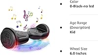 Vista 9 de VEVELINE Hoverboard,Self-Balancing Hoverboard with Bluetooth and LED Lights for Kids Ages 6-12