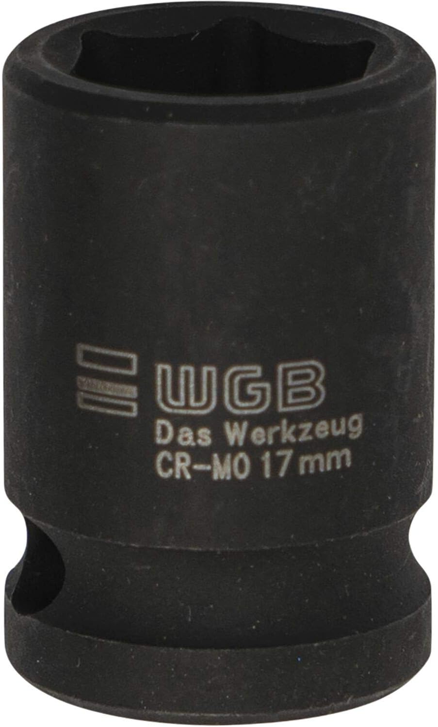 Quality 33101501 WGB Impact Socket Spanner 3310 DIN3129 1/2 Inch Square 15 mm Hexagon, Black, Spanner Width (mm): 15