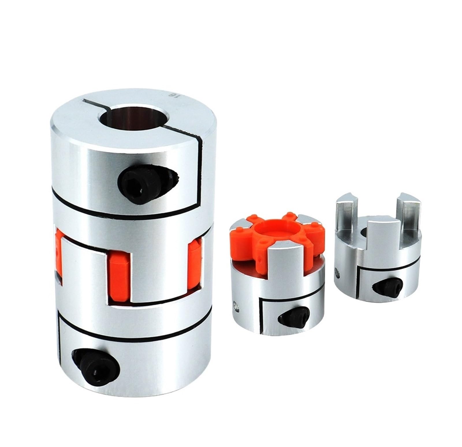 Rigid coupling,Stainless steel rigid coupling 1pcs D55L66 Coupler CNC Aluminium Plum Flexible Shaft Coupling Stepper Motor Connector(12.7x12.7)