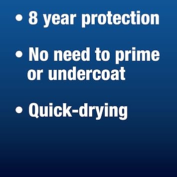 Hammerite 5084863 Direct to Rust Metal Paint - Smooth Black Finish 250ML