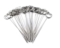 Honbay 30pcs DIY Heart Shape Ring Loop Craft Wire Clip Table Card Note Photo Memo Holder Metal Clamp Clay Cake Decoration Accessories