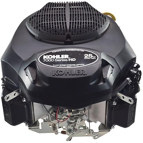 Kohler KT740-3100 - 25hp 7000 Series Engine, Vertical 1" x 3-5/32" Shaft, OHV, Electric Start, 15 Amp Alt, Fuel Pump