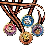 Fun Express Spooktacular! Halloween Award Medals - 12 pcs