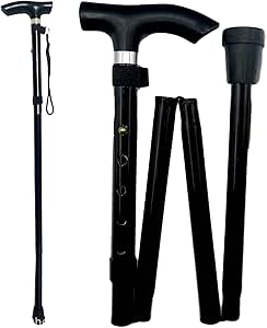 Adjustable Folding Walking Cane LED Light Walking Stick For Men & Women - View #2