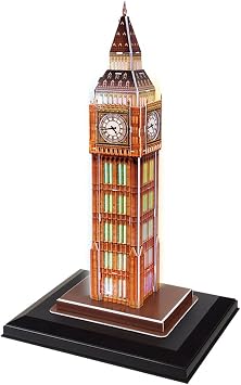 CubicFun 3D 28 Par a Puzzle Big Ben Saat Kulesi -  ngiltereLed I kl