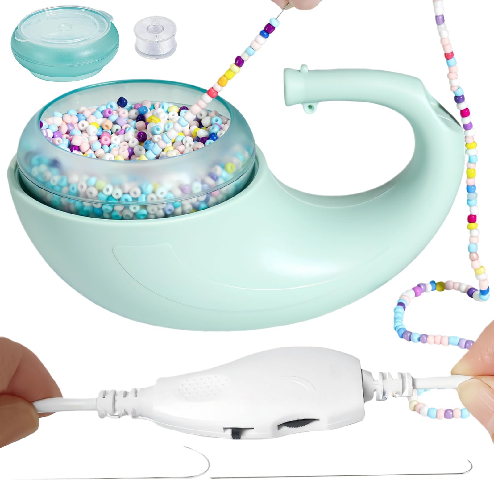 Kit de hiladora de abalorios con batería recargable para diseñar joyería cómodamente 8