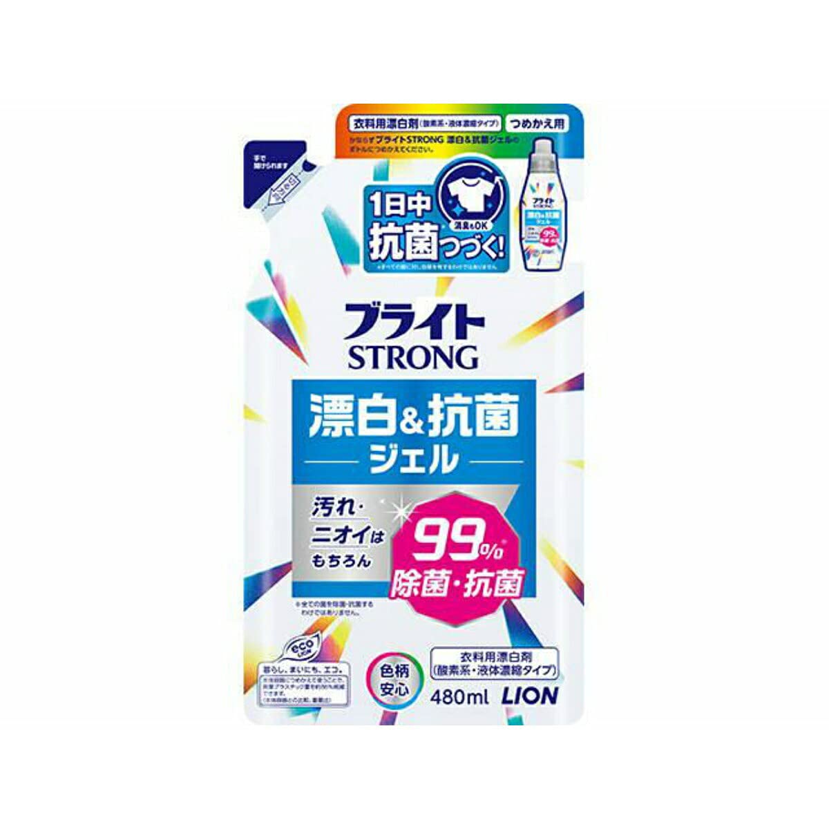 Amazon.co.jp: ライオン ブライトSTRONG 詰替 480ml : ドラッグストア