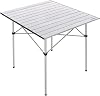 Outdoor Alüminyum Katlanabilir Kamp ve Piknik Masası, 72x70x70 cm, 2700 gr, 35 kg Taşıma Kapasitesi, Omuz Askılı Taşıma Çantası ile, Su Geçirmez Üst Yüzey, Hafif ve Dayanıklı, Türkiye Menşeili