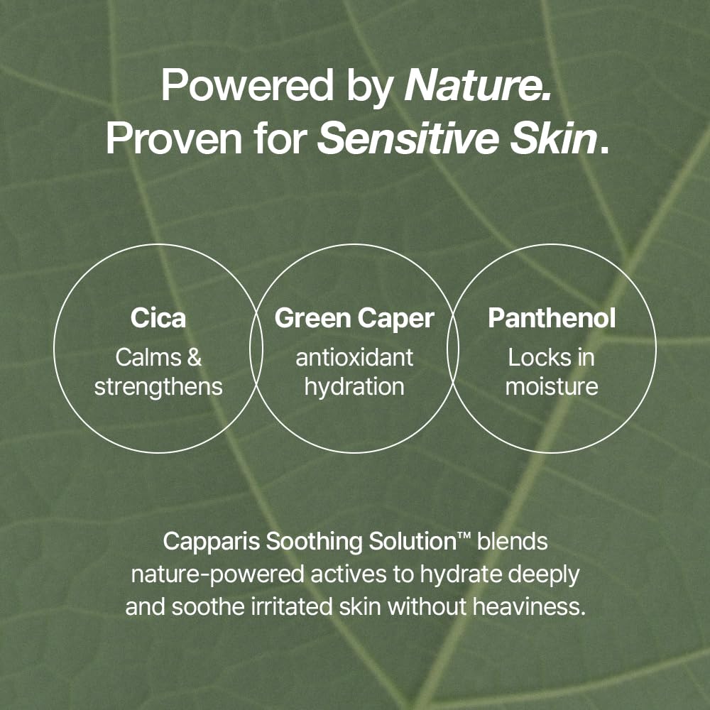 Green Caper Deep Hydration Cream (80ml / 2.70 Fl oz) Calming, Soothing, Panthenol, Hydrating for Sensitive and Dry Skin, Face Moisturizer, NDP - Image 6