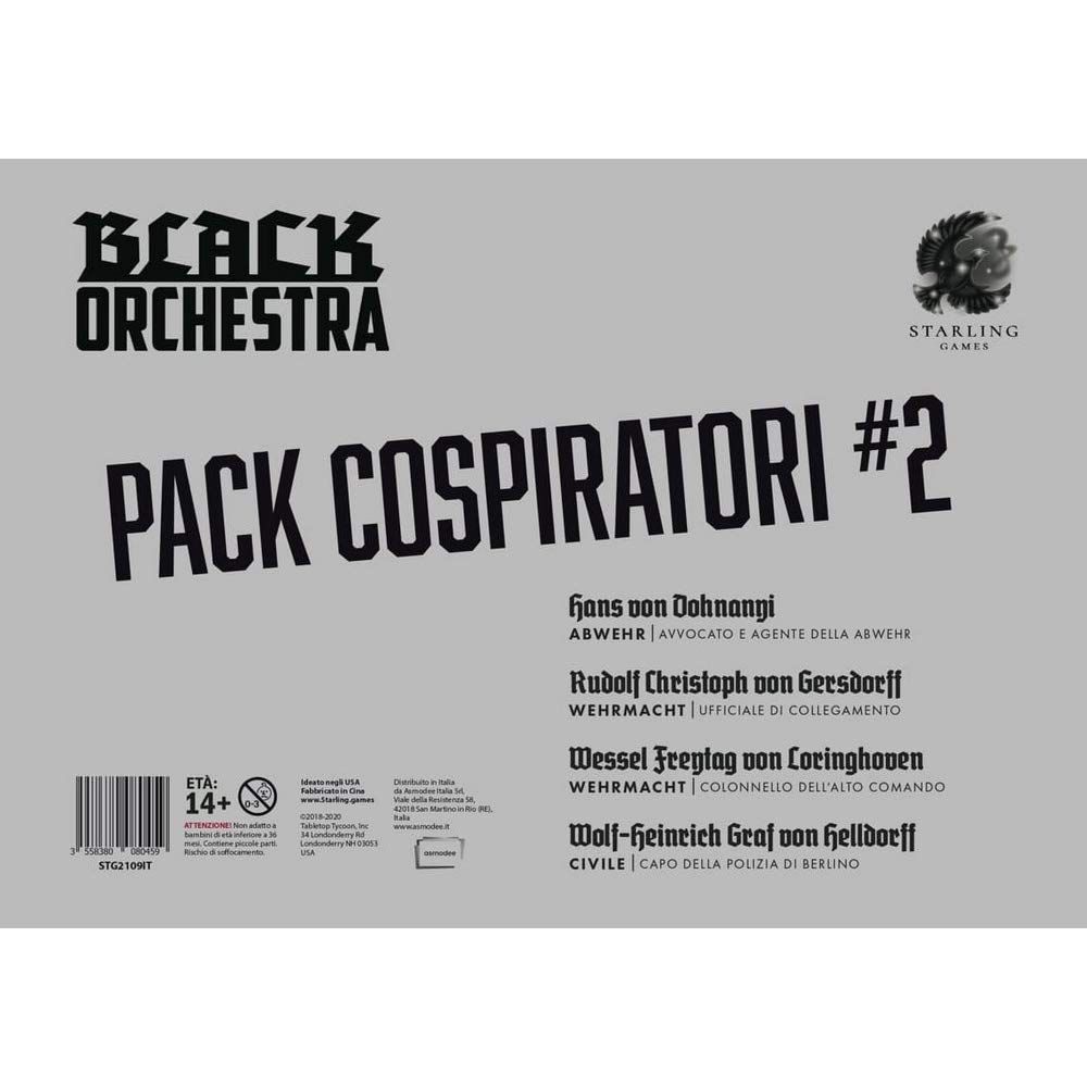 AItalia Black Orchestra - Pack Cospiratori 2 (Gioco Da Tavolo In Italiano)