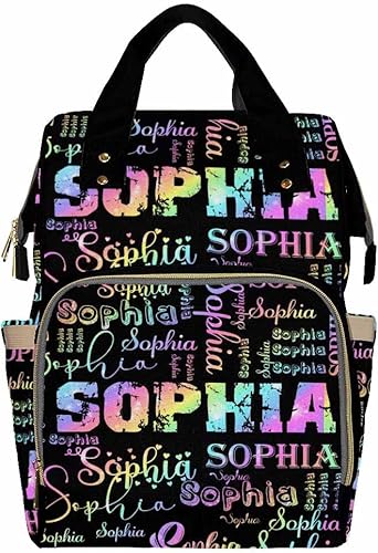 Bolsa de pañales personalizada con nombre, bolsa de pañales personalizada con monograma morado degradado negro, bolsa de pañales con logotipo