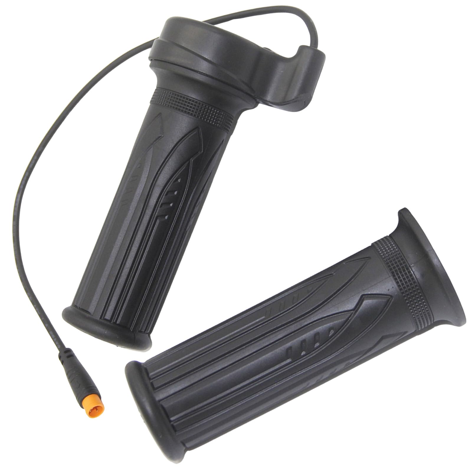 Electric Bike Throttle Ebike Throttle with 3 Pin Waterproof Connector Universal Ebike Accessories Handle for 22.2mm Handlebars for Electric Bicycle Scooter Motorbike