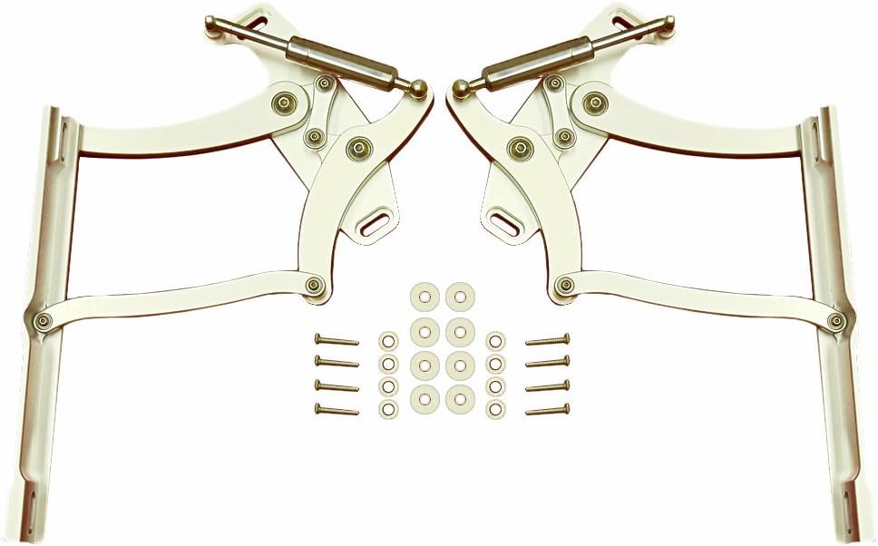 PX607P - Chevy Camaro Hood Hinges Gas Shocks Clear Anodized Billet
