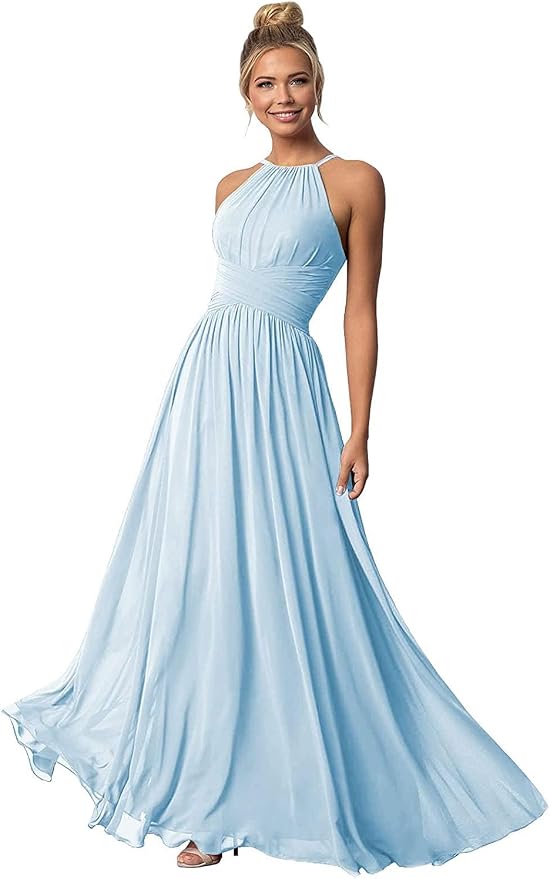 Clothfun Halter Bridesmaid Dresses