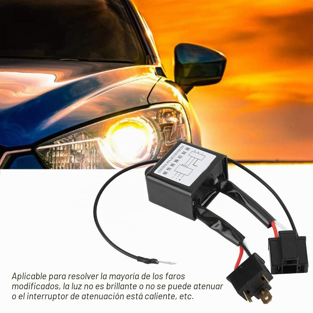 Polaridad invertida 2 uds LED convertidor negativo Polar interruptor negativo adaptador de arnés apto para H4