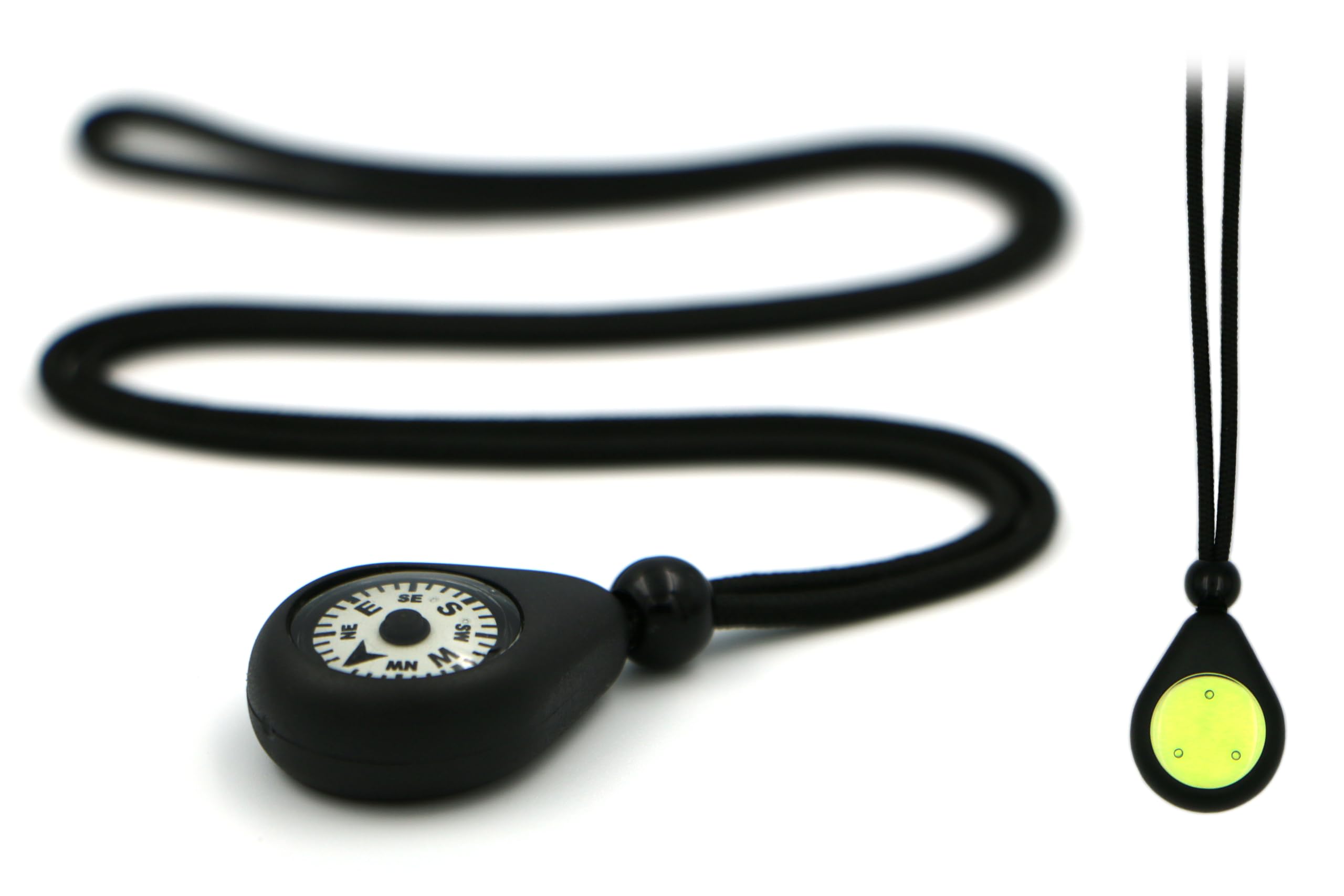 NV-20 Compass Necklace - Rugged and reliable navigation aid with precision luminous dial and photoluminescent lamp. UK-made.