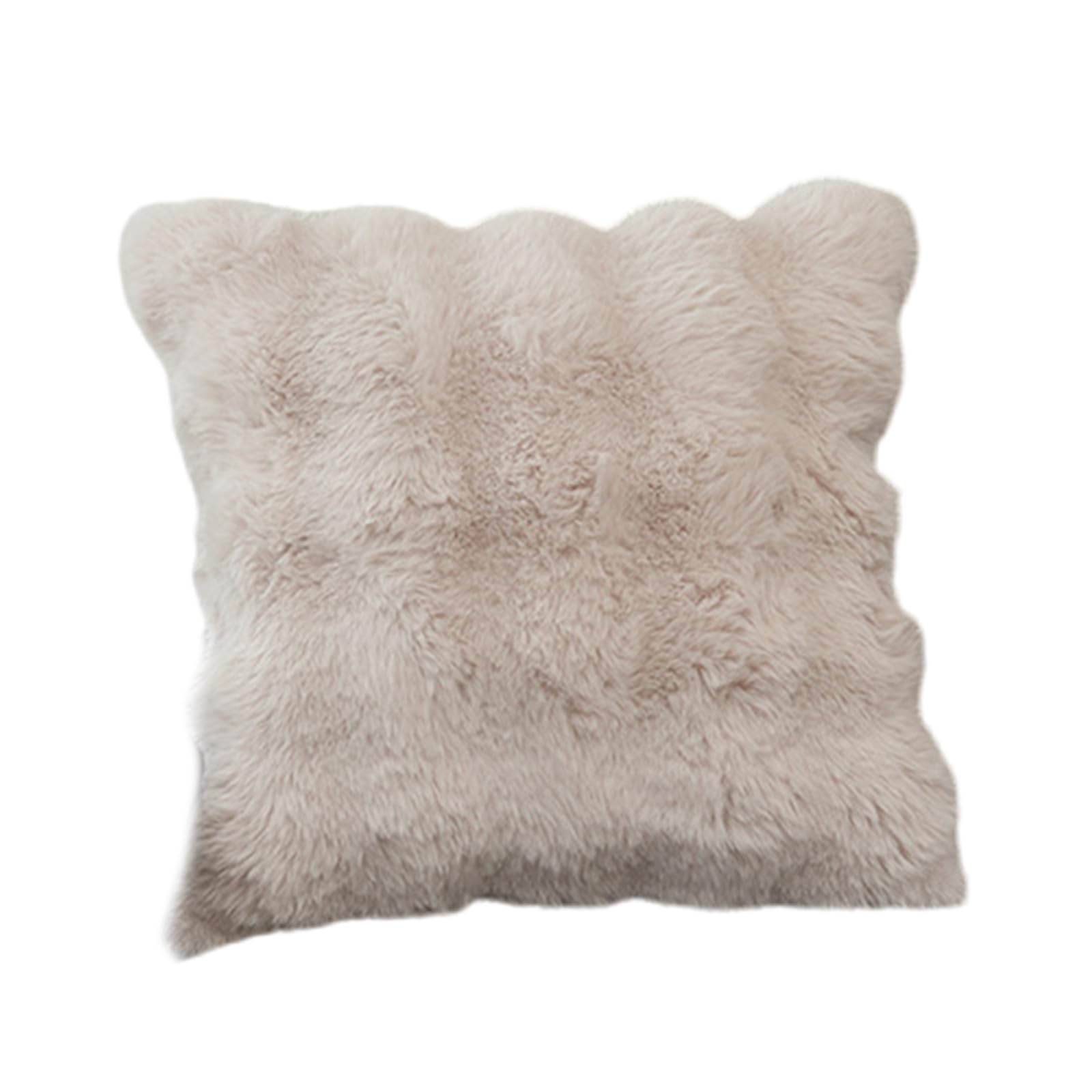 Tsophreniq Faux Rabbits Furs Throw Pillow Covers, 3D Soft Plushes Bubble Velvets Cushions Case for Home Decoration Faux Rabbits Furs Pillow Covers