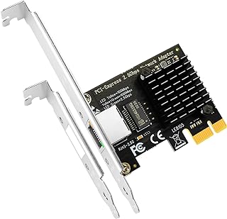 GLOTRENDS LE8105 2.5G PCI-E NIC Network Card for PC, RTL8125BG Chip, PCI-Express X1, RJ45 LAN Port, Compatible with Windows Server/Linux/VMware