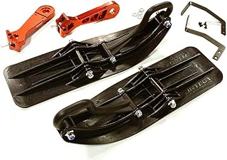 Integy RC Model C28550RED Front Sled Ski Attachment Set for Traxxas X-Maxx (for RWD Operation)