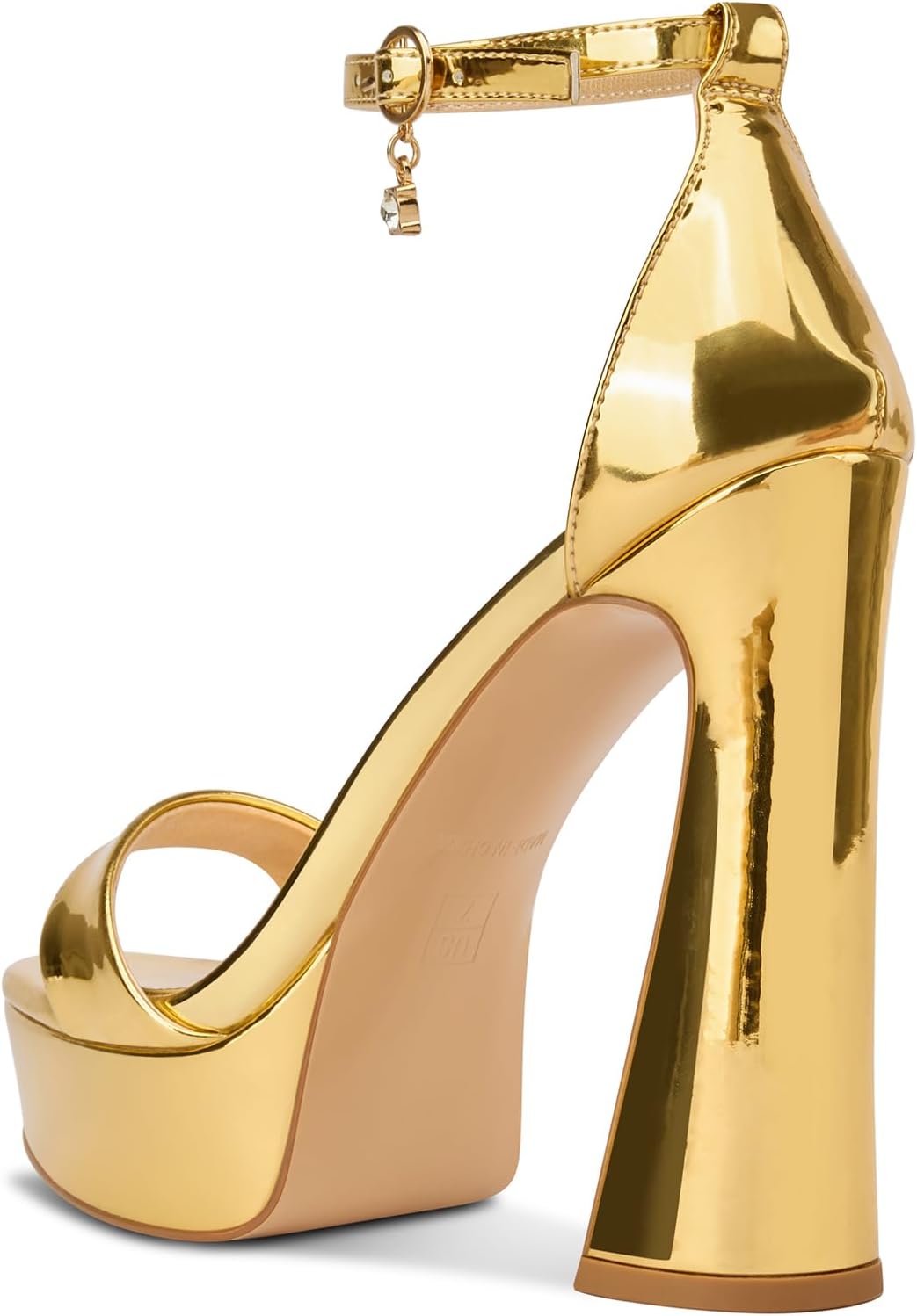 Aachcol Womens Platform Chunky High Heels Open Toe Ankle Strap Block Heeled Sandals Prom Sexy Dress Shoes 5.1 Inches Heels