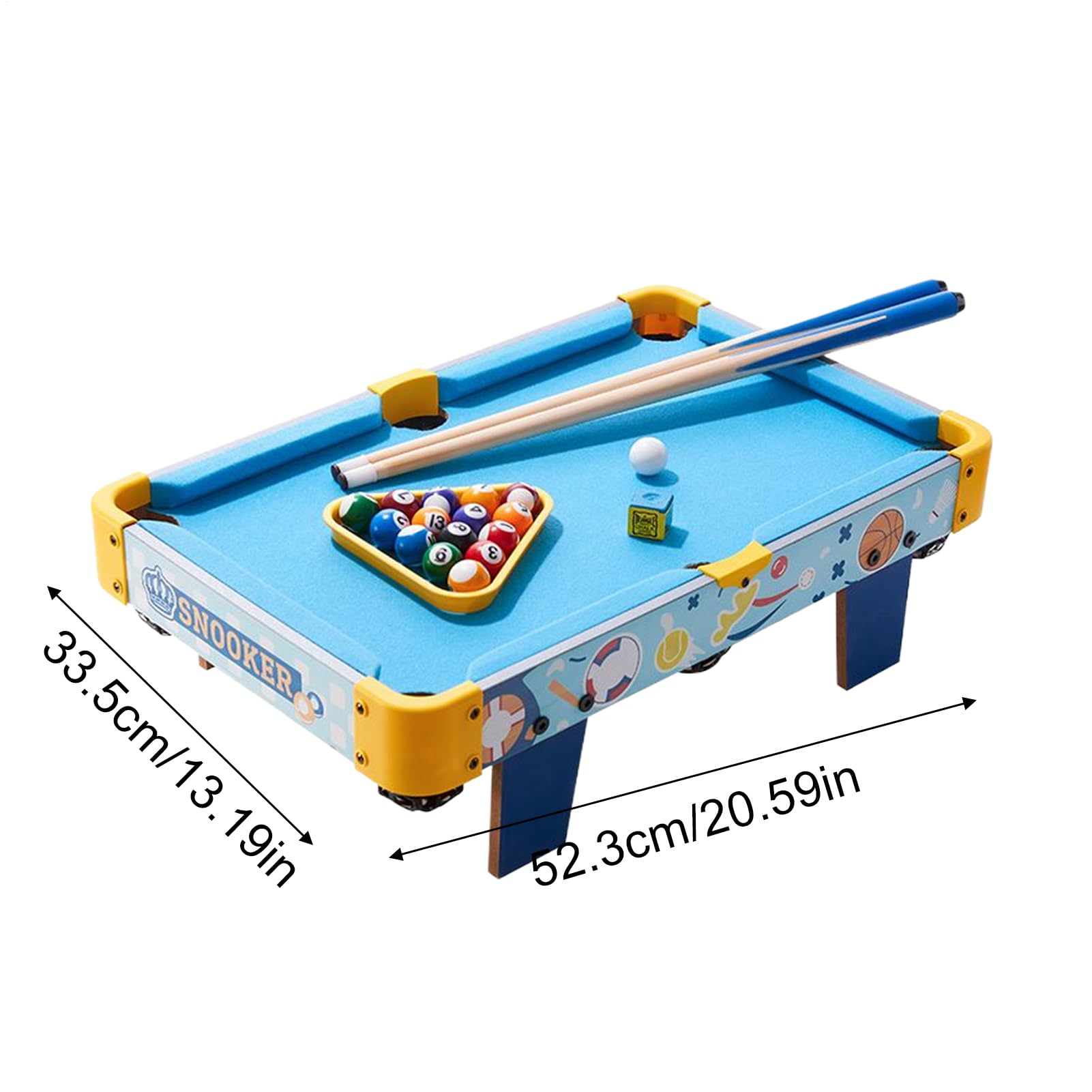 Da Biliardo per Bambini Pieghevole Portatile Divertente Educativo Giocattolo Giochi Da per Bambini Adulti Famiglia Esterno Soggiorno Festa | Accessorio Interattivo per Gioco E App