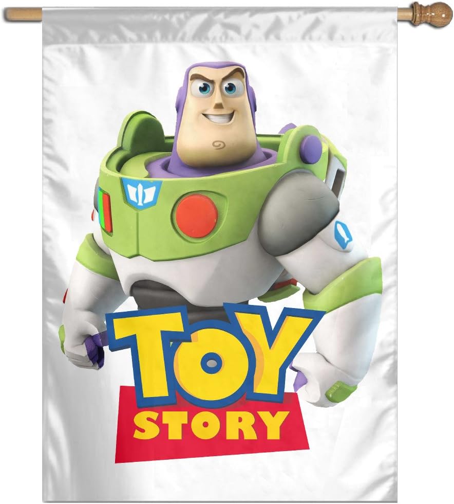 Toy Story Buzz Lightyear Logo Home House Garden Flags 12'' X 30'' One Side Print