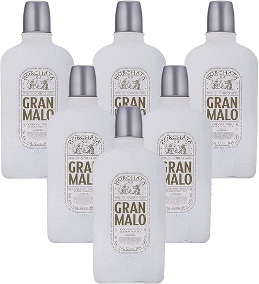 Pack de 6 Licor con Tequila Gran Malo Horchata 750 ml Alimentos y Bebidas
