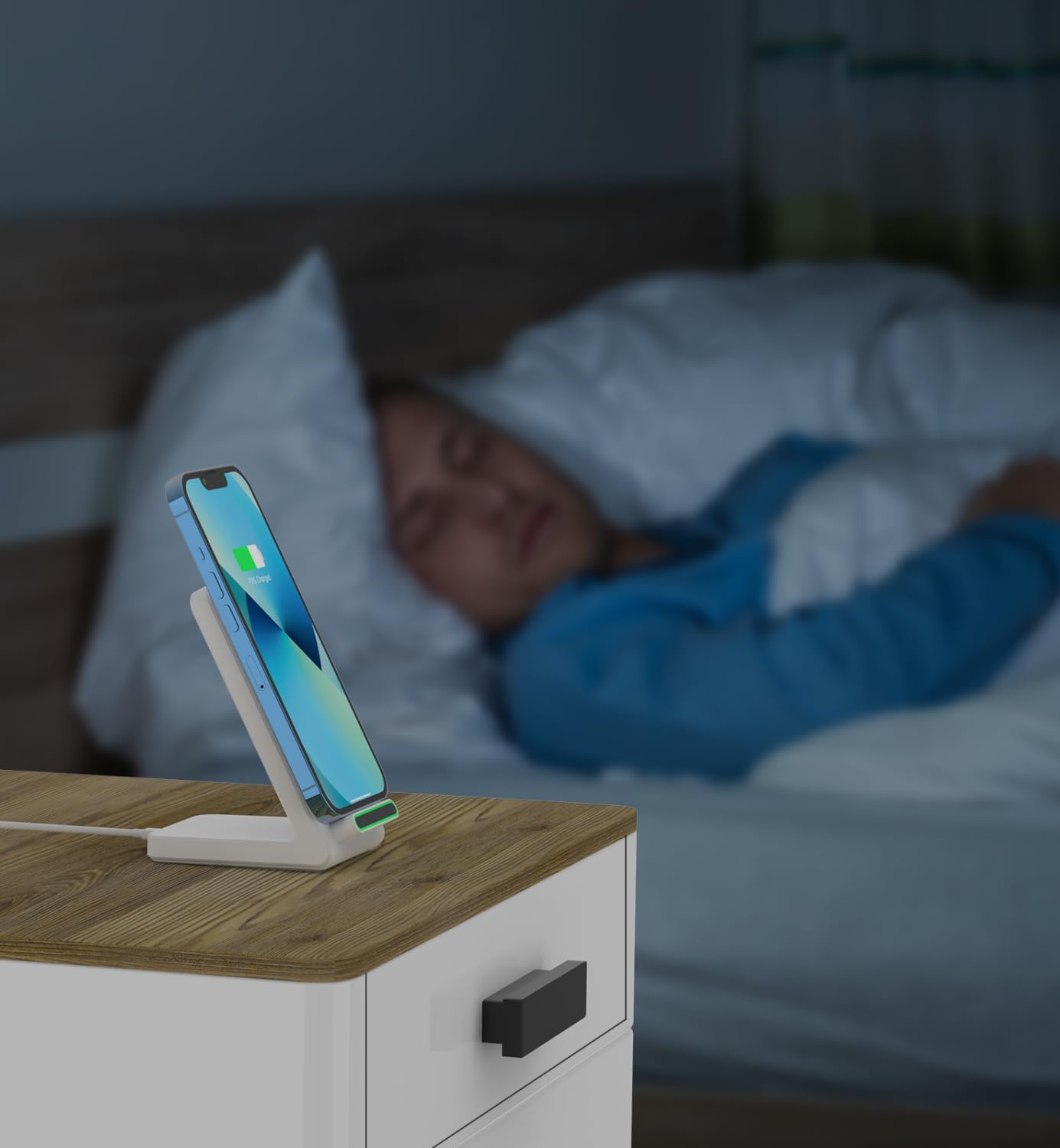 Fast Wireless Charger (Stand), 15W Fast Charging Stand with Adapter for Samsung Galaxy S25/S25+/S25 Ultra/S24/S23/S22/S21, for iPhone 17/16/15/14/13/12/11/XR, for Pixel 9/8/7, and More. (White)
