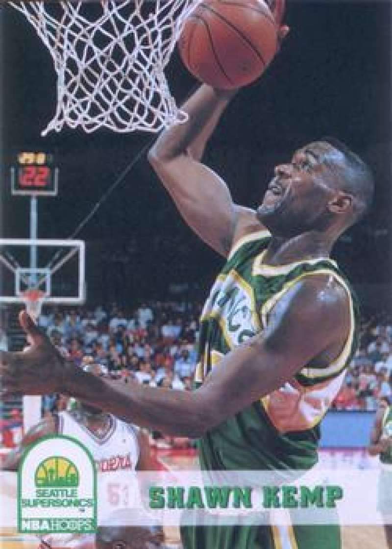 Amazon.com: 1993-94 NBA Hoops Series 1#207 Shawn Kemp Seattle SuperSonics  Official NBA Properties Basketball Trading Card : Collectibles & Fine Art