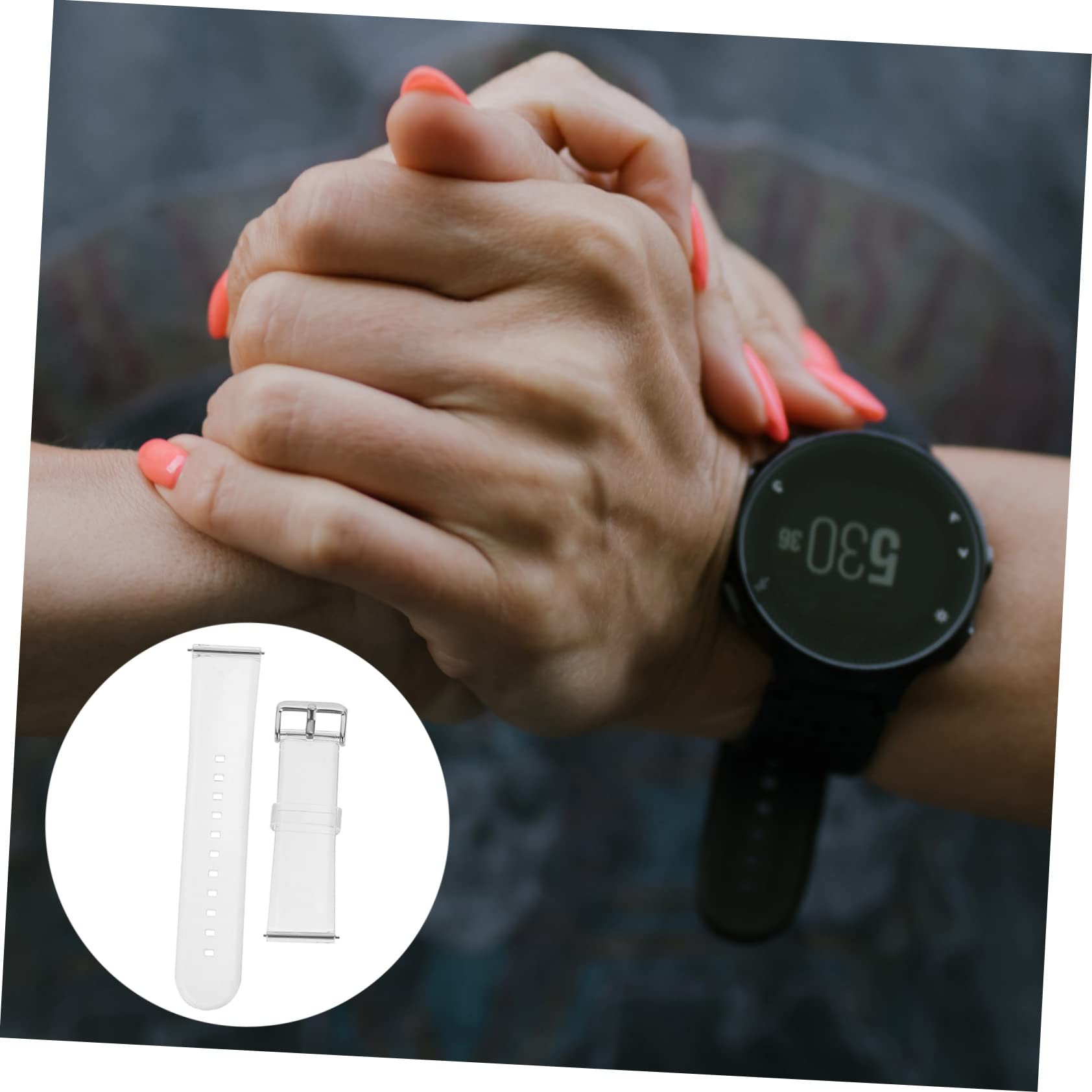 jojofuny Correa De Reloj Universal De 2 Uds Correa De Pvc Reemplazable