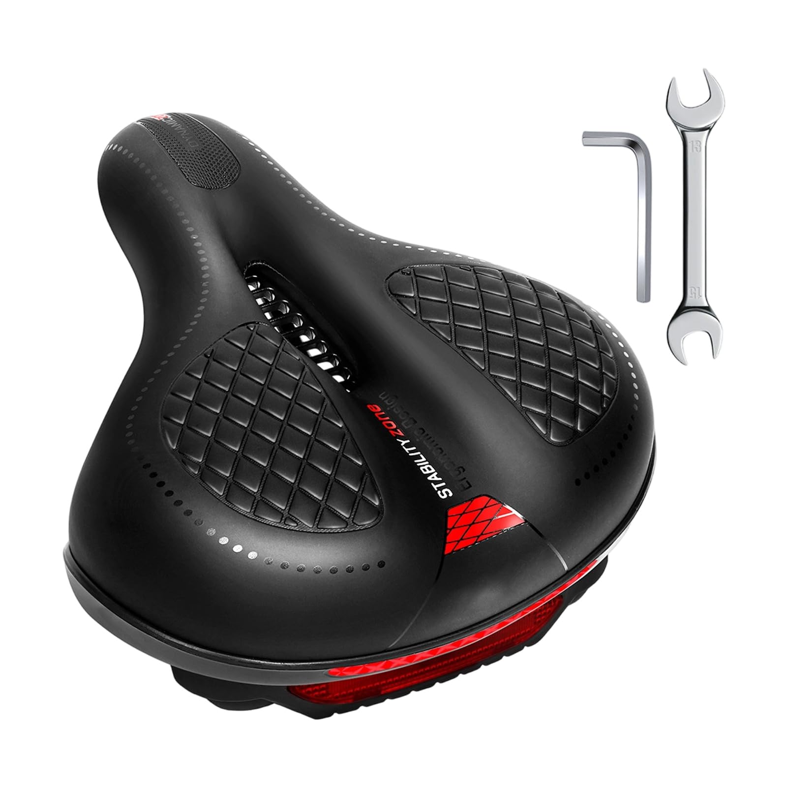 XuQiZZpp Comfortable Bicycles Saddles Ergonomic Bicycles Saddles Seated Cushions for Various Day Cycling