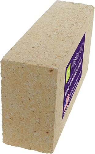 WireJewelry Ladrillo de arcilla refractaria dura de alta densidadsúper resistente, clasificado hasta 3200 grados Fahrenheit