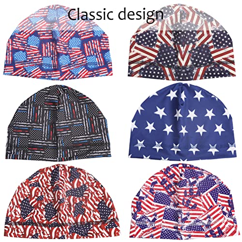 Image of Skull Caps Beanie Hats Under Helmet Liner Cycling Cooling Running Sweat Wicking Skullcap Cap Fits Motorcycle Helmets for Men
