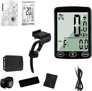 Bicycle Computer Wireless - Cycle Bike Computer Wireless Odometer, Bicycle Computer Wireless Speedometer | Bicycle Computer Wireless Speedometer Clear Multifunctional Cycling Computer Speedometer with