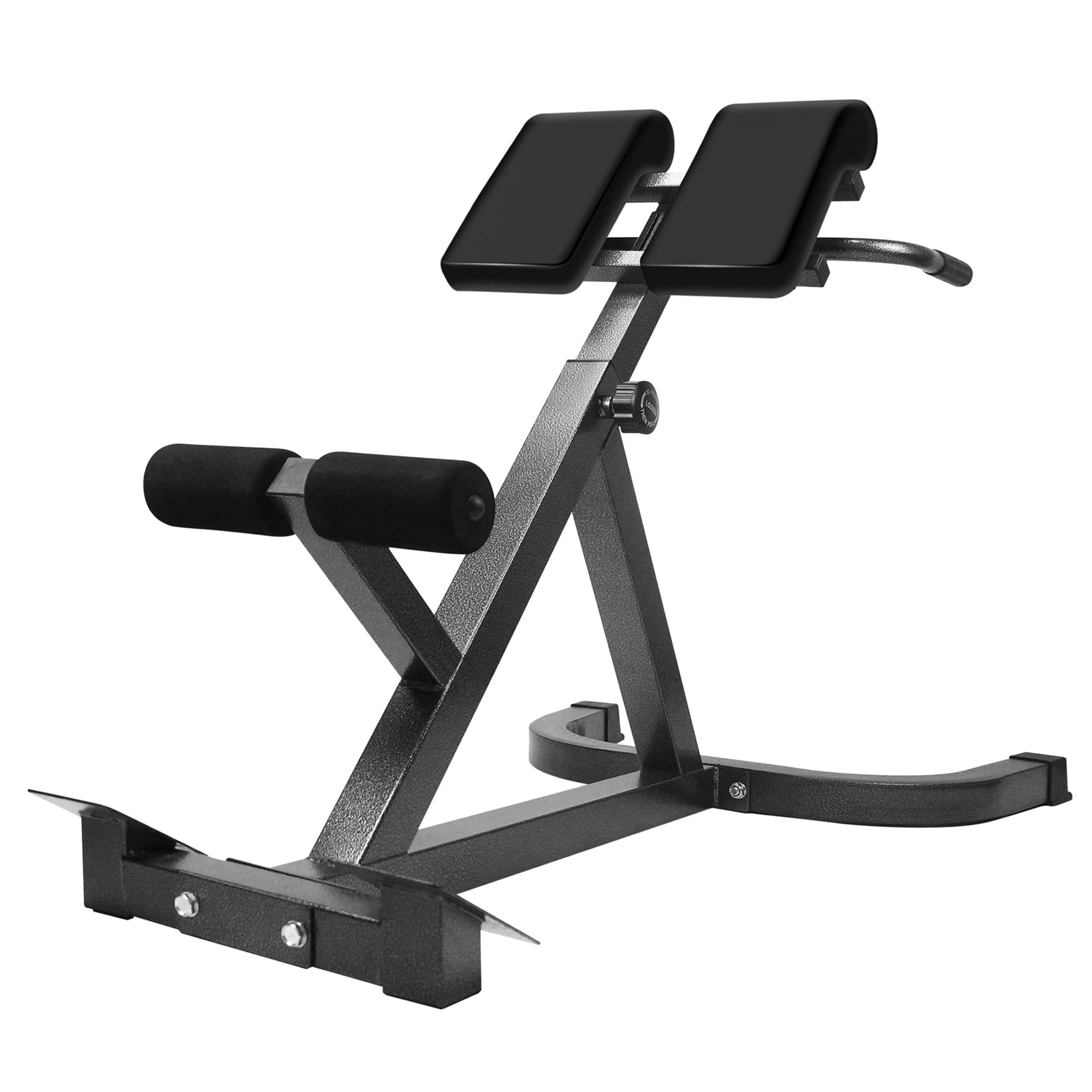 Roman Chair Back Extender - Angle & Height Dual Adjustable Hyperextension Bench for Home Gym - Adjustable Back Exercise Machine