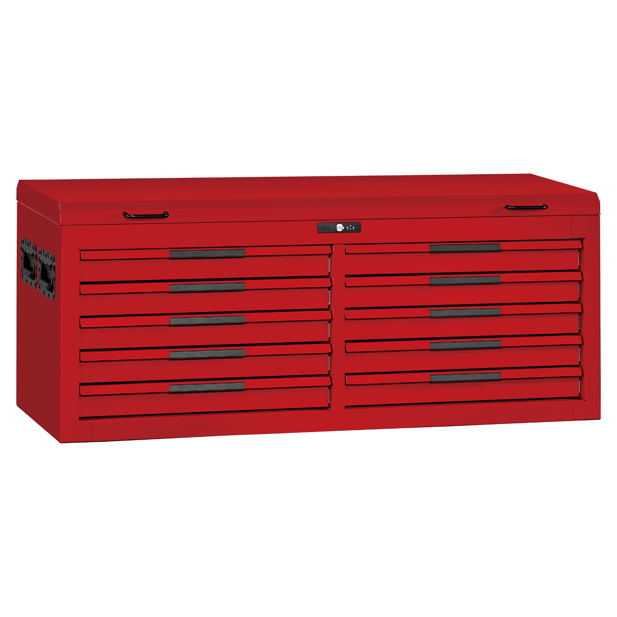 Teng Tools 53 Inch Wide 10 Drawer PRO35 Heavy Duty Red Top Box - TST53R10F