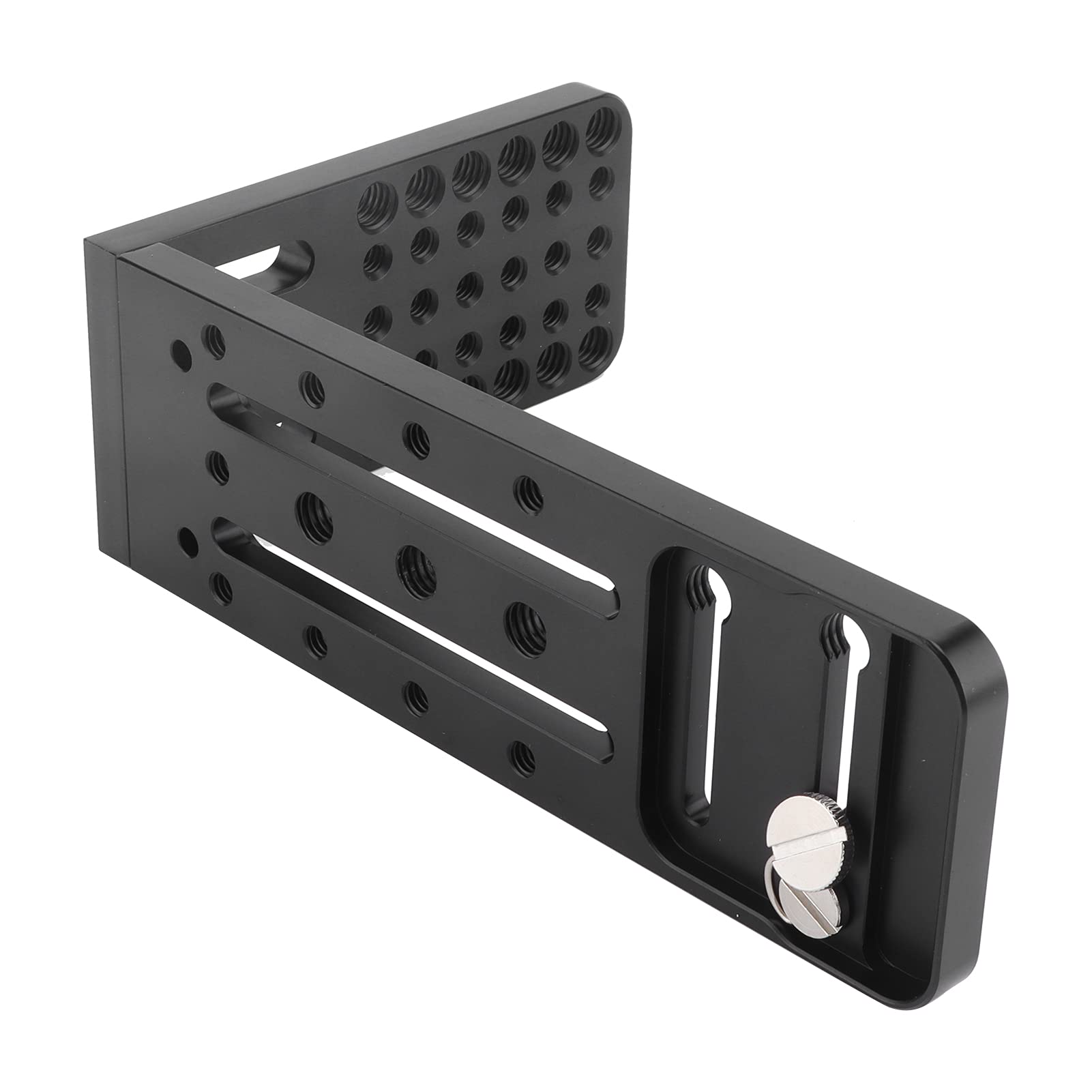 Camera L Bracket, Tripod Quick Release Plate 1/4in Thread L Bracket Plate Aluminium Alloy Microphone Video Led Light Mounting Plate With Cold Shoe For G7X Mark III Camera