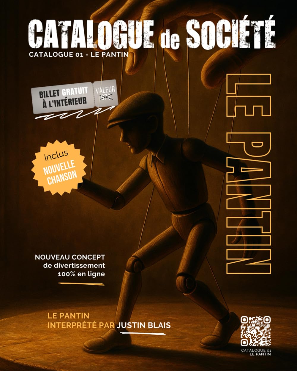 CATALOGUE 01 - LE PANTIN: Spectacle musical · Chansons · Coulisses de la création
