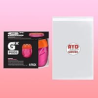 Vista 3 de Cápsulas Gx, fresa kiwi, 4 unidades de cápsulas G para botella de agua Gx, hace 30 onzas líquidas.